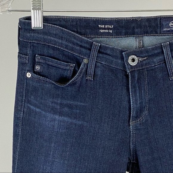AG Adriano Goldschmied Womens The Stilt Cigarette Leg Skinny Jeans Blue size 25 - Picture 4 of 11